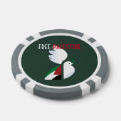 Free Palestine Poker Chips - Politieke verklaring (Enkel)