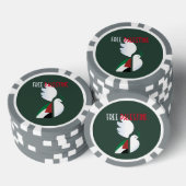 Free Palestine Poker Chips - Politieke verklaring (Opstapeling)