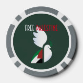 Free Palestine Poker Chips - Politieke verklaring (Achterkant)