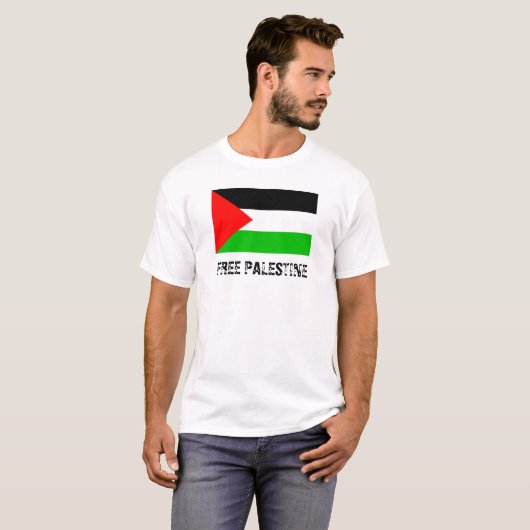 Free Palestine Premium T-Shirt (Voorkant volledig)