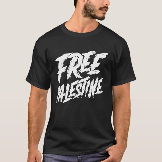 Free Palestine Protest Support for Gaza and Jerusa T-shirt (Voorkant)