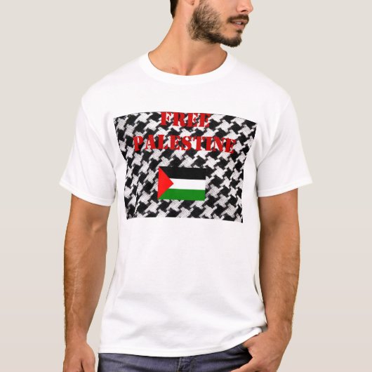 Free Palestine Scarf T-shirt (Voorkant)