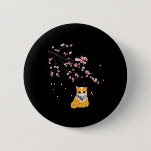 Free Palestine Schattigee Kat Kersenbloesem Sakura Ronde Button 5,7 Cm