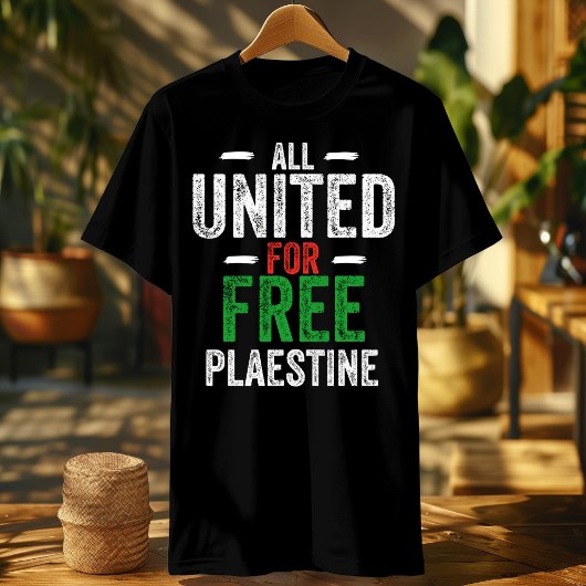 Free Palestine shirt-All United for Free Palestine T-shirt