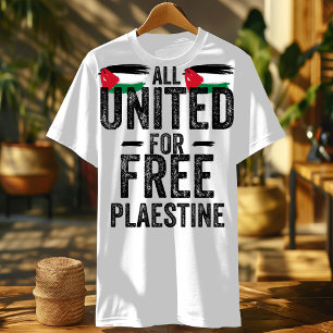 Free Palestine shirt-All United for Free Palestine T-shirt