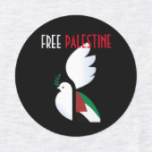 Free Palestine Solidarity Labels – Mensenrechten (Design 2)