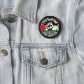Free Palestine Solidarity Pin Badge Ronde Button 5,7 Cm (In situ)