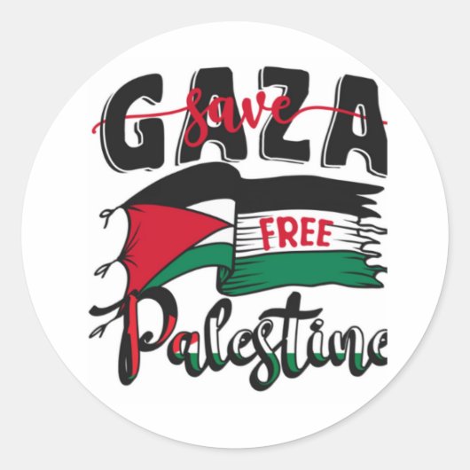 Free Palestine Stickers (Voorkant)