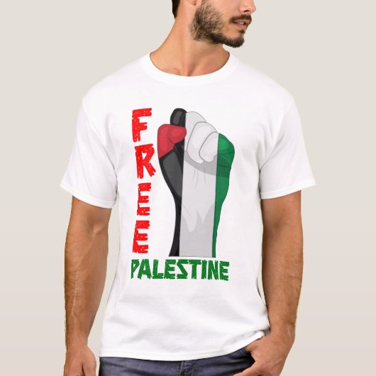 Free Palestine T Shirt (Voorkant)