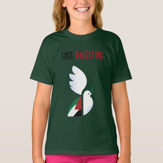Free Palestine T-shirt – mensenrechtenactivist (Voorkant)
