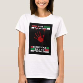 Free Palestine T-shirt voor vrouwen | Red Gaza