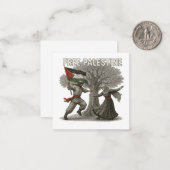 Free Palestine Thank You Card – Message of Hope Notitiekaartje (Voorkant / Achterkant in situ)