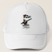 Free Palestine Trucker Hoed Pet (Voorkant)