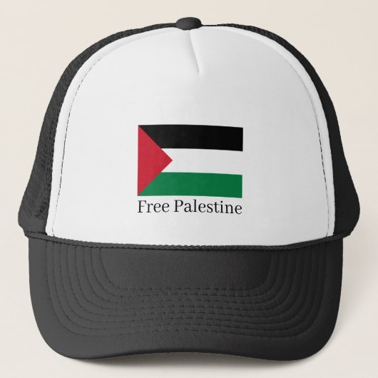 Free Palestine trucker hoed Pet (Voorkant)