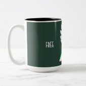 Free Palestine Two-Tone Coffee Mok (Links)