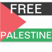 Free Palestine Vinyl Sticker (Voorkant)