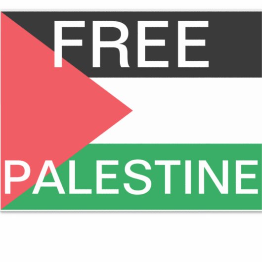 Free Palestine Vinyl Sticker (Voorkant)