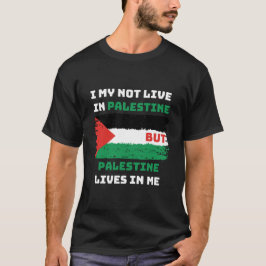 Free Palestine vlag leeft in Me.t-shirt T-shirt