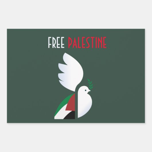 Free Palestine Wrapping Paper Sheets – Solidaritei (Voorkant)