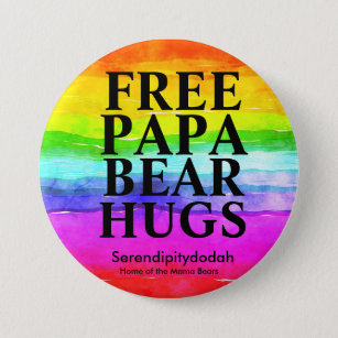 Free Papa Beer Hugs Button
