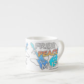 Free Peace Music Espresso Kop (Voorkant rechts)