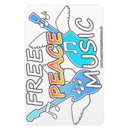 Free Peace Music Magneet