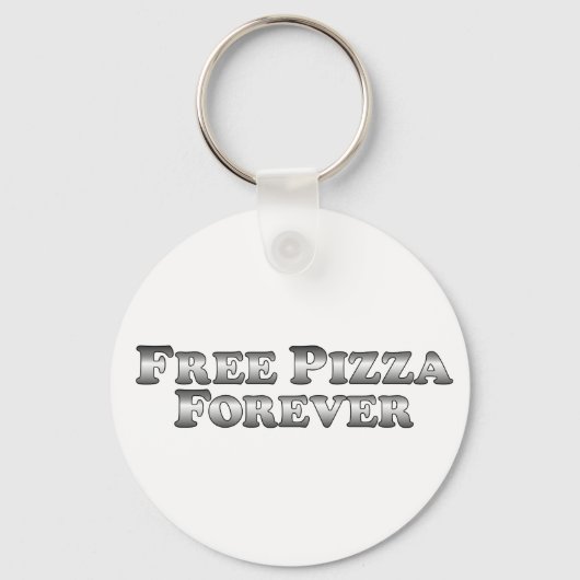 Free Pizza Forever - Basic Sleutelhanger (Voorkant)