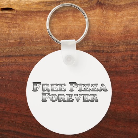 Free Pizza Forever - Basic Sleutelhanger (Voorkant)