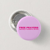 Free Prayers Button (Voorkant /achterkant)