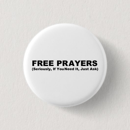 Free Prayers Button (Voorkant)