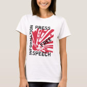 Free Press – Free Speech – Information T-shirt (Voorkant)
