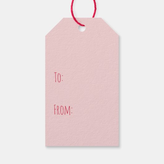 Free Puppy Kisses Valentijn Dog Cadeaulabel (Achterkant)