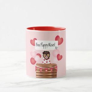Free Puppy Kisses Valentijn Dog Mok