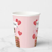 Free Puppy Kisses Valentijn Dog Papieren Bekers (Rechts)