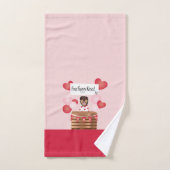 Free Puppy Kisses Valentijn Dog Red Bad Handdoek (Handdoek)
