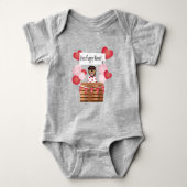 Free Puppy Kisses Valentijn Dog Red Romper (Voorkant)