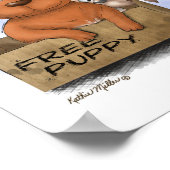 Free Puppy Plus 1 Cartoon Poster (Hoek)