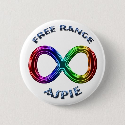 Free Range Aspie Button (Voorkant)