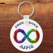 Free Range Aspie Sleutelhanger (Voorkant)