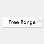 Free Range Bumpersticker (Voorkant)