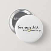 Free Range Chick Ronde Button 5,7 Cm (Voorkant /achterkant)