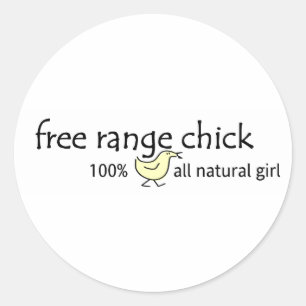 Free Range Chick Ronde Sticker