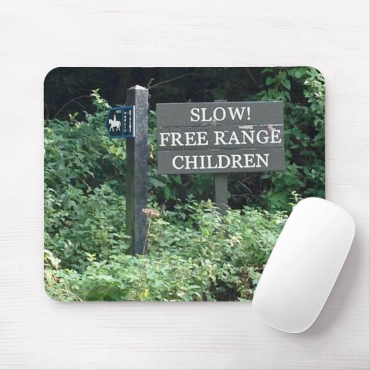 Free Range Children-teken, leuk Muismat (Met muis)