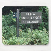 Free Range Children-teken, leuk Muismat (Voorkant)