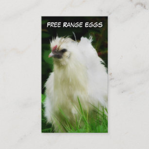 Free Range Eggs Layer of Poultry Bird Visitekaartje
