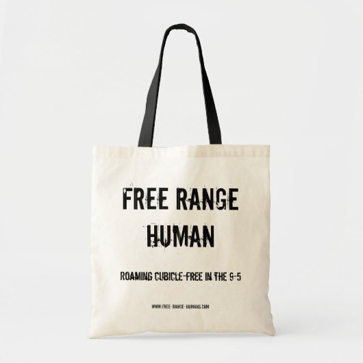 Free Range Human cubicle bag Tote Bag (Voorkant)