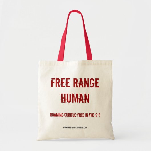 Free Range Human cubicle bag Tote Bag (Voorkant)
