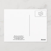 "Free Range" Rooster & 2 Hens Postcard Briefkaart (Achterkant)