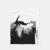 Free-riding - Snowboarder Fleece Blanket (Voorkant)