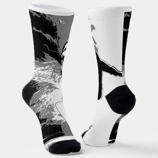 Free-riding - Snowboarder Socks Sokken (Gebogen)